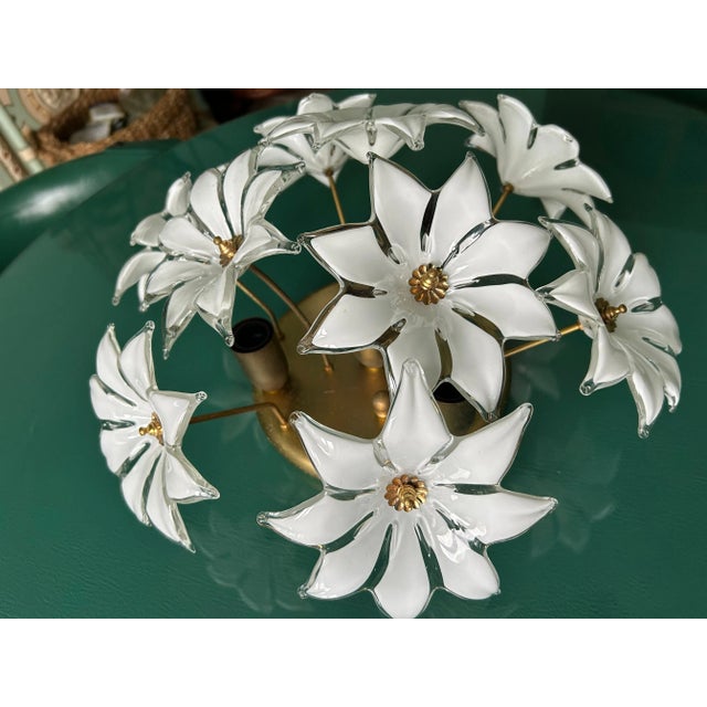 Loves Me Loves Me Not Murano Ceiling Light, 1970s For Sale - Image 3 of 10