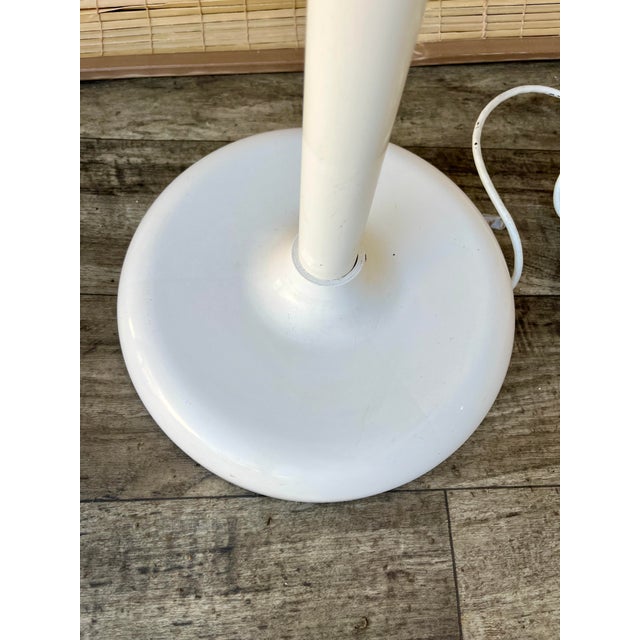 Metal A Pair of Postmodern White Lollipop Floor Lamps. Circa 1980s For Sale - Image 7 of 18