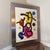 Fantastic Original Peter Keil (born 1942) Abstract Miro Painting. This wonderful piece depicts a colorful blend of shapes...