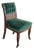 Antique Victorian Eastlake Carved Mahogany Tufted Velvet Parlor Side Chair For Sale