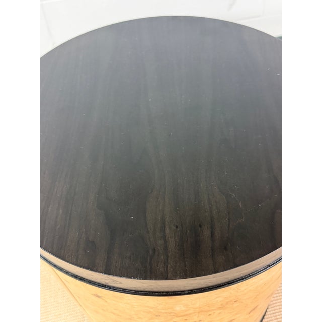 Ultra Rare Scene Two Drum Tables From Henredon For Sale - Image 9 of 9