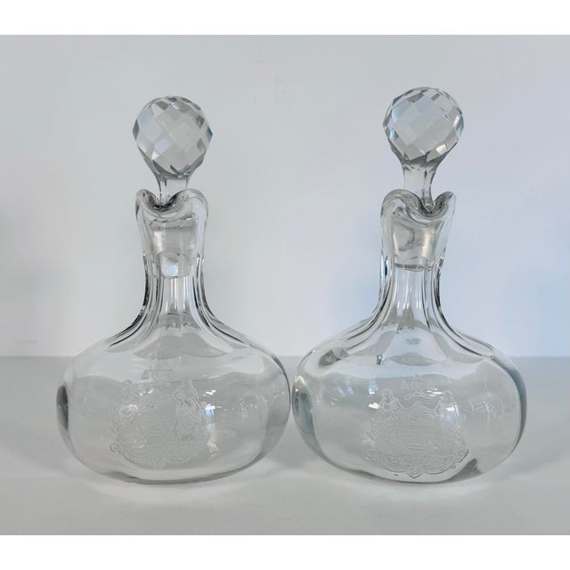 Add a rare piece of American glassmaking history to your collection with this exceptional pair of vintage EAPG (Early...