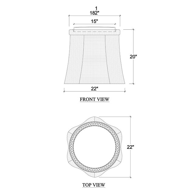 2020s Small Round Rattan Ottoman For Sale - Image 5 of 5