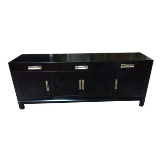 Mid Century Modern Black Buffet, Willett Furniture For Sale