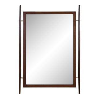 Walnut Wall Mirror For Sale