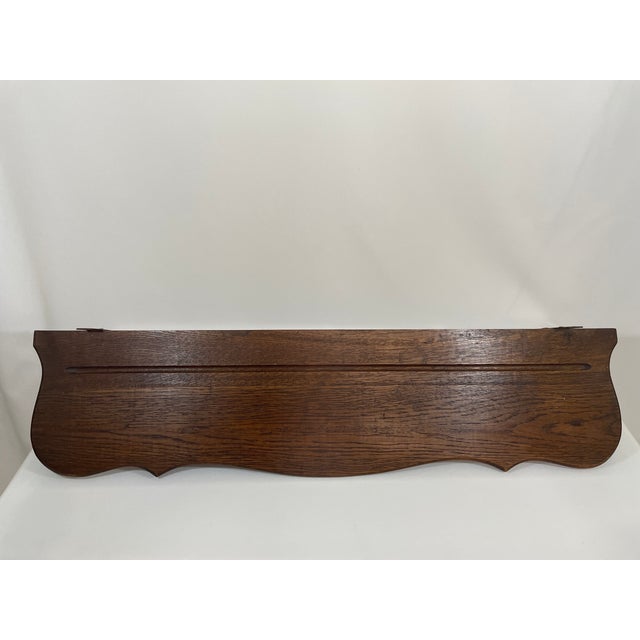 Antique French Oak Wall Shelf Coat and Hat Rack For Sale - Image 10 of 18