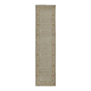 Rug & Kilim’sTribal Style Runner in Blue With Beige-Brown Paisley Patterns For Sale