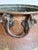 Farmhouse Antique Hand-Hammered Copper Cauldron With Iron Handles For Sale - Image 3 of 16