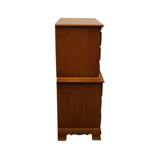 Sumter Cabinet Solid Hard Rock Maple Colonial Early American 36" Chest on Chest For Sale - Image 11 of 11