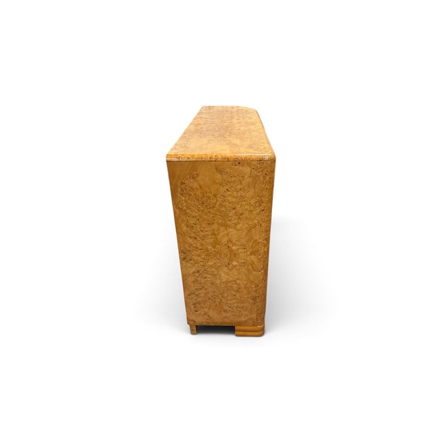 Art Deco Burl Wood Veneer Home Bar, 1930s For Sale - Image 3 of 9