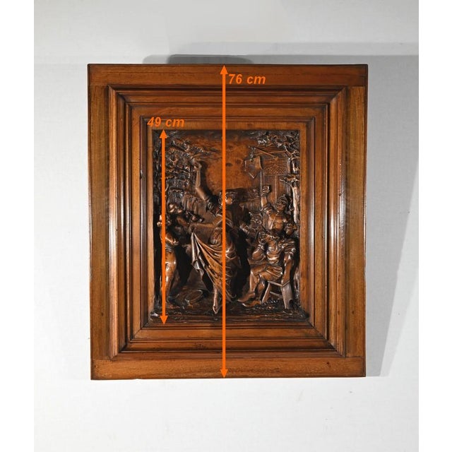 Sebillon Vigneron Carved Panel, Late 19th Century, Solid Walnut For Sale - Image 14 of 18