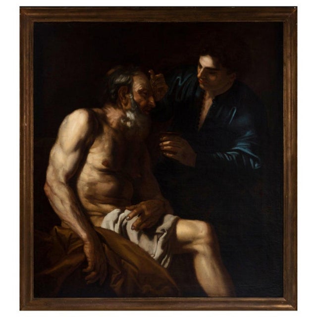 White Italian School Artist, The Healing of Tobias, 17th Century, Oil on Canvas For Sale - Image 8 of 10