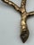 Vintage Bronze-Gold Three-Light Wall Sconces from Arlus, 1960s, Set of 2 For Sale - Image 3 of 18