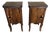 Italian Art Deco Nightstands in Burl Walnut with Black Marble Top, 1940s, Set of 2 For Sale
