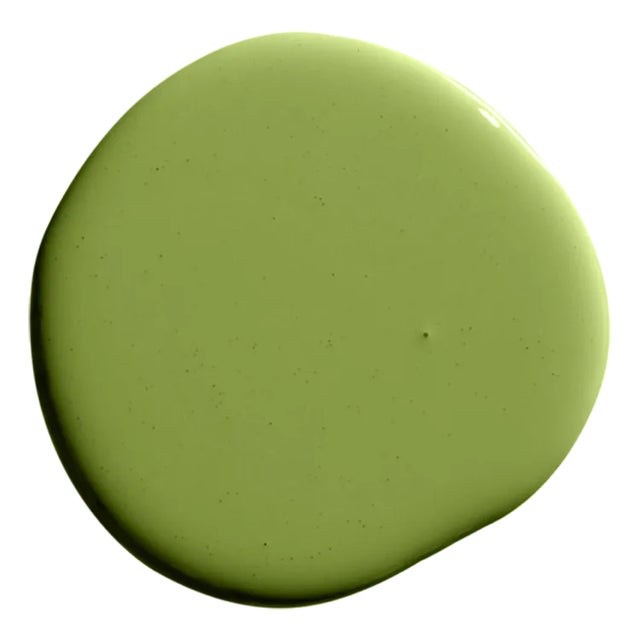 BACKDROP Adhesive Sample Swatch in Pretty Ugly (Vibrant, Bold Olive Green) For Sale In Los Angeles - Image 6 of 6