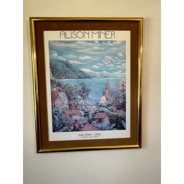 1990s 1990s Vintage Alison Minor Serigraph Art Print, Framed For Sale - Image 5 of 8