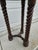 Wood Round Barley Twist Side Table Stylized Palm Tabletop For Sale - Image 7 of 10