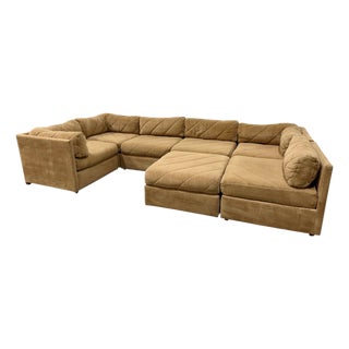1970’s Bernhardt Modular Pit Sectional Sofa For Sale