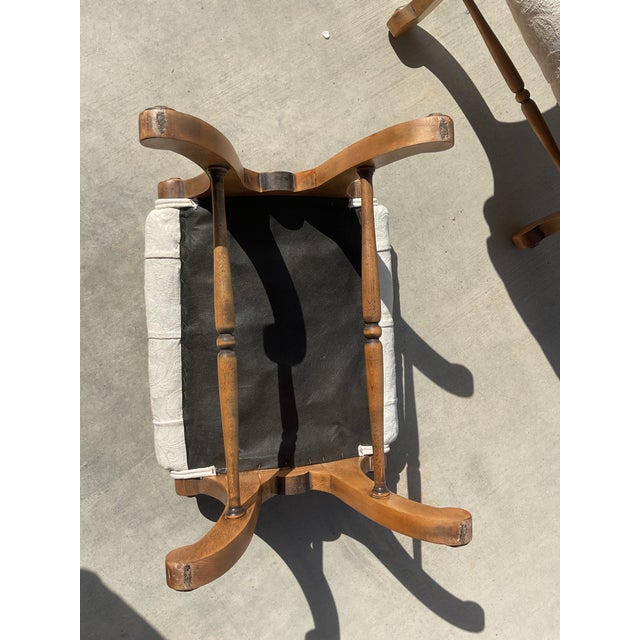 Mid-Century Japanese Showa Era "Obi" Slipper Chair & Ottoman - 2 Piece Set For Sale - Image 11 of 15
