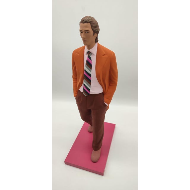 Postmodern Guy Brantschen, Monti Man Sculpture, 2004, Ceramic For Sale - Image 3 of 9