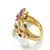 Early 21st Century Bochic "Capri" Natural Ruby, Sapphire & Blue Opal Bangle Set In 18k Gold&Silver For Sale - Image 5 of 18
