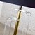 Vintage Mid-Century Modern Art Deco or Hollywood Regency Floor Lamp Lucite and Brass Plate Black Shade For Sale - Image 13 of 17