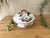 Vintage French Lallier Moustiers Faience Lidded Bowl With Branch Handles For Sale - Image 6 of 17