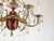 Antique 6 Light Shimmering Oxblood Empire Brass Cut Lead Crystal Chandelier ~ Rewired ~ Restored ~ Rejuvenated ~ Ready to Hang ~ For Sale - Image 9 of 12