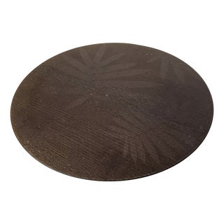 Italian Modern Rotating Plate in Wood, 1990s For Sale