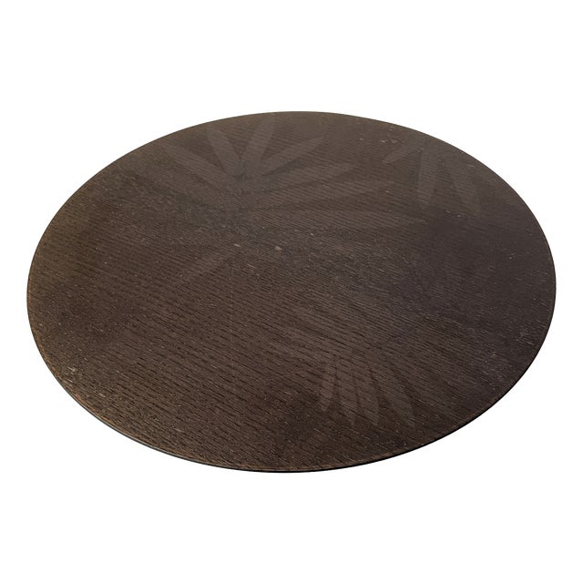 Italian Modern Rotating Plate in Wood, 1990s For Sale