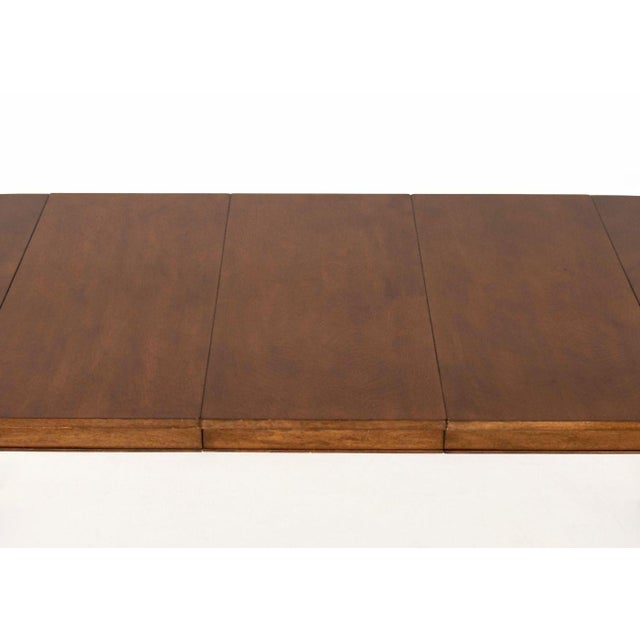 Regency Style Twin Pedestal Extending Dining Table For Sale - Image 10 of 11