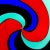 Mid-Century Modern Murano Vintage Red Black Blue Aqua Swirl Design Italian Art Glass Flower Shaped Ashtray Bowl For Sale - Image 3 of 8