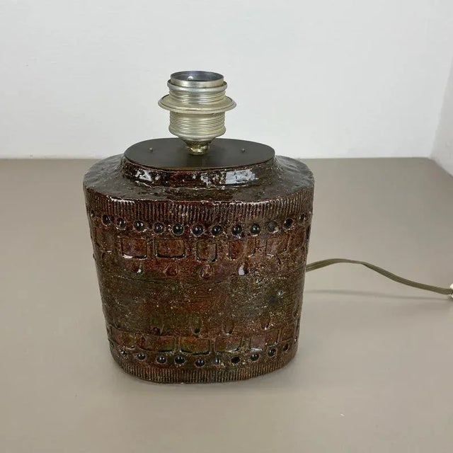 Bitossi Large Ceramic Table Light attributed to Bitossi, 1970s For Sale - Image 4 of 18