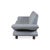 Leather Three-Seater Blue Ice Blue Manual Function Sofa by Koinor Rossini For Sale - Image 15 of 16