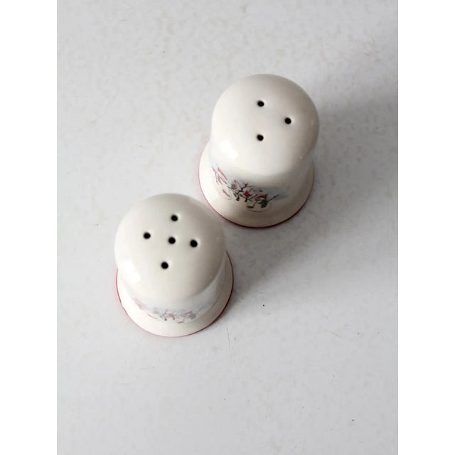 Vintage Royal Season Stoneware Snowman Salt & Pepper Shakers For Sale - Image 4 of 9