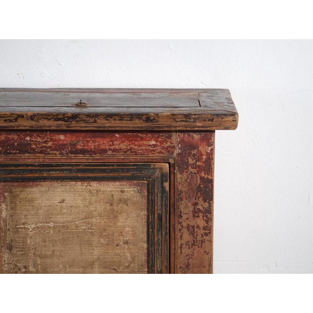 Vintage Chinese Sideboard in Elm, 1930 For Sale - Image 4 of 12