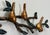 Vintage Cast Metal Birds on Branch Wall Sculpture With Verdigris Patina For Sale - Image 10 of 12