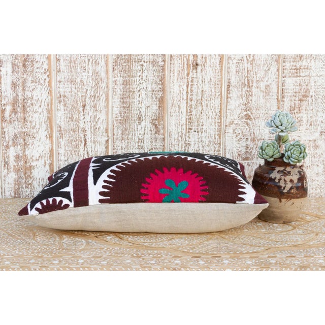 Zara Gul Suzani Lumbar Pillow For Sale In Los Angeles - Image 6 of 9