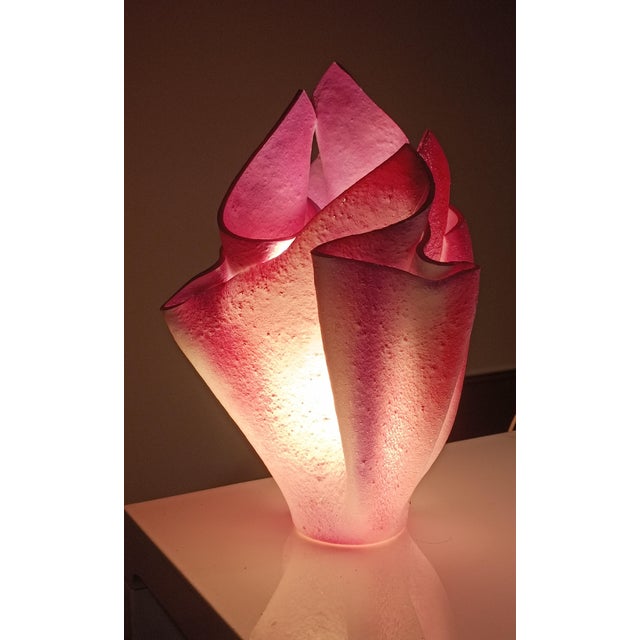 Pink Athena Lamp by Georgia Jacob, 1980s For Sale - Image 8 of 9