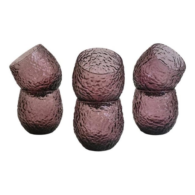 Glass Italian Drinking Glasses by La Vetreria, Set of 6 For Sale - Image 7 of 7