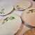 Green Gold Rimmed Hops Saucers- Set of Eight For Sale - Image 8 of 10