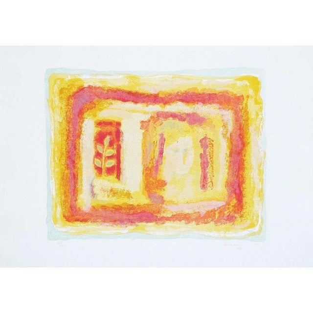 Girl at the Window - Original Litograph by Sami Burhan - 1969 1969 For Sale - Image 3 of 3