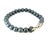 Traditional 1990s David Yurman Hematite Prayer Beads Bracelet 8" 8 mm Sterling Silver Estate For Sale - Image 3 of 6