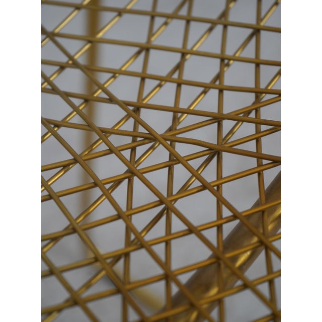 Pair of Modern Design Brass Wire Bar Stools For Sale - Image 16 of 18
