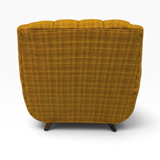 Mid-Century Modern Walnut Upholstered Sofa & Arm Chair For Sale - Image 14 of 16