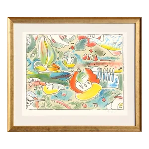 Peter Max, Flower Abstract, Lithograph