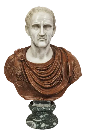 Bust of an Emperor, 1980s, Marble