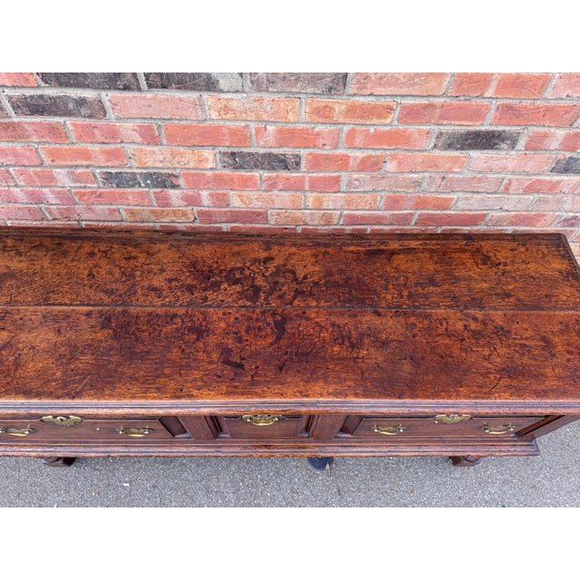 Brown 18th Century English Oak Dresser Base For Sale - Image 8 of 12