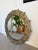 Brutalist Round Hammered Gold-Tone Metal Mirror, 1950s For Sale - Image 13 of 18