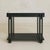 French Black Wood Side Table with White Marble, 1970s - 2 Available For Sale - Image 9 of 10